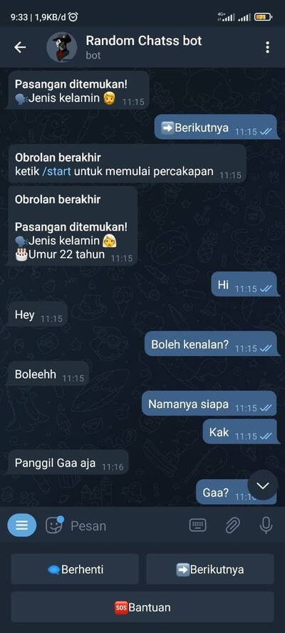 Link anonymous chat telegram indonesia